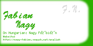 fabian nagy business card